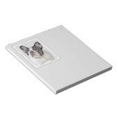 ブルドッグフランスの(ブリンドル・ピー絵画) s - Dog Art ノートパッド (アングル)