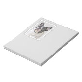 ブルドッグフランスの(ブリンドル・ピー絵画) s - Dog Art ノートパッド (回転)