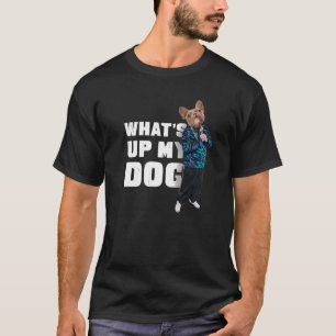 ブルドッグフランスのW何アップ私の犬4 Frenchie Dog Tシャツ