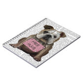 ブルドッグフリーハグ ノートブック (左側)