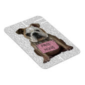 ブルドッグフリーハグ マグネット (右側)