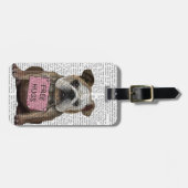 ブルドッグフリーハグ ラゲッジタグ (正面横)