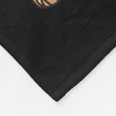 ブルドッグフレンチラブカワイドッグママおもしろい女の子 フリースブランケット (角)