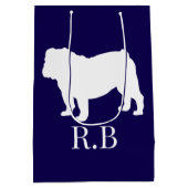 ブルドッグブルーゴルフ ミディアムペーパーバッグ (裏面)