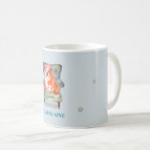 ブルドッグブルーシルバーパーソナル コーヒーマグカップ (正面右)