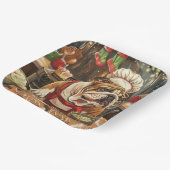 ブルドッグホリデーベーキング:フェスティバルクリスマス ペーパープレート (傾斜あり)