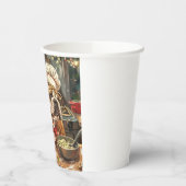 ブルドッグホリデーベーキング:フェスティバルクリスマス 紙コップ (左)