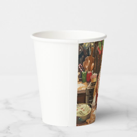 ブルドッグホリデーベーキング:フェスティバルクリスマス 紙コップ (右)