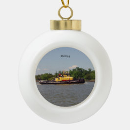 ブルドッグボールまたはスノーフレークオーナメント セラミックボールオーナメント