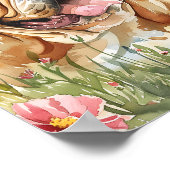 ブルドッグポスタープリント可能ウォールアートデコール ポスター (角)