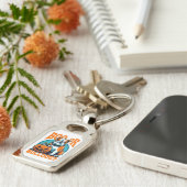 ブルドッグポップ・アートのインアートスタイルズHalloween キーホルダー (側面)