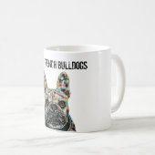 ブルドッグマフランスのグが大好き コーヒーマグカップ (正面右)