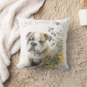 ブルドッグママフローラ クッション (ブランケット)