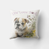 ブルドッグママフローラ クッション (裏面)