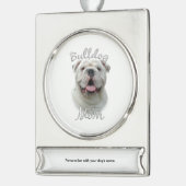 ブルドッグママ2 シルバープレートバナーオーナメント (左)