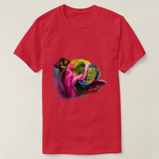 ブルドッグママTシャツ用ブルドッグ Tシャツ (デザイン正面)