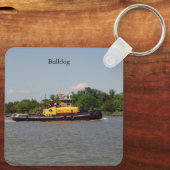 ブルドッグメタルキーチェーン キーホルダー (裏面)