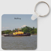 ブルドッグメタルキーチェーン キーホルダー (裏面)