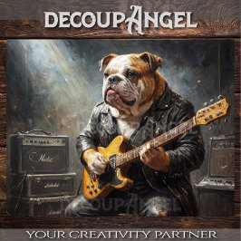 ブルドッグロックスター – ホール。 – デコページ –  薄葉紙