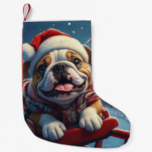 ブルドッグローラーコースタークリスマス スモールクリスマスストッキング