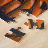 ブルドッグ不気味ハロウィーン魔女とカボチャ ジグソーパズル (側面)