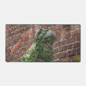 ブルドッグ像サバンナGA写真 デスクマット (正面)