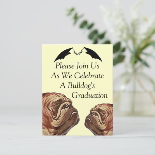 ブルドッグ卒業招待状~EZ2カスタマイズ 招待状 (スタンド正面)