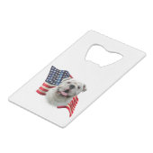 ブルドッグ国旗 クレジットカード栓抜き (正面アングル)