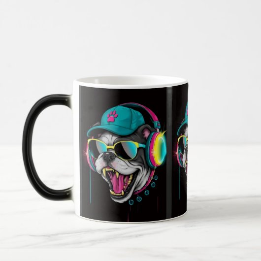 ブルドッグ好き モーフィングマグカップ (左)