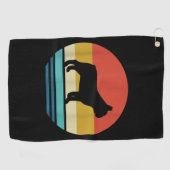 ブルドッグ好き |ヴィンテージレトロフランスのBulldog ゴルフタオル (横)