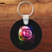 ブルドッグ宇宙飛行士 キーホルダー (正面)