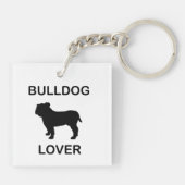 ブルドッグ愛好家 キーホルダー (裏面)