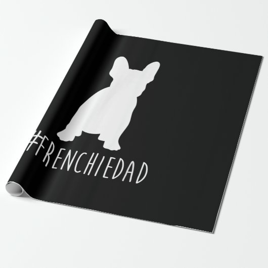 ブルドッグ愛好家 |フランスパパフランスのブルドッグパパ ラッピングペーパー (アンロールド)