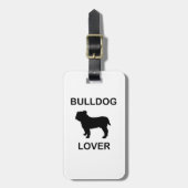 ブルドッグ愛好家 ラゲッジタグ (正面縦)