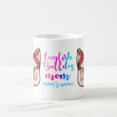 ブルドッグ母かわいい母の日犬の恋人 コーヒーマグカップ (中央)