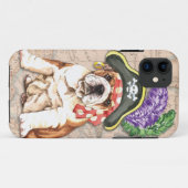 ブルドッグ海賊 Case-Mate iPhoneケース (裏面(横))