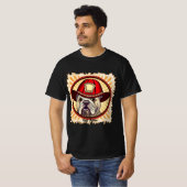ブルドッグ消防士Tシャツ Tシャツ (正面フル)