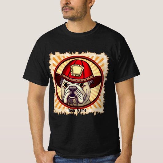 ブルドッグ消防士Tシャツ Tシャツ (正面)