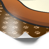 ブルドッグ漫画の前足 フォトプリント            (角)