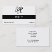 ブルドッグ犬ビジネス 名刺 (正面/裏面)