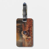 ブルドッグ紅葉秋インスパイア ラゲッジタグ (裏面縦)