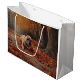 ブルドッグ紅葉秋インスパイア ラージペーパーバッグ (正面アングル)