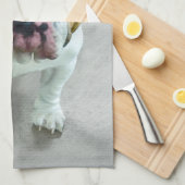 ブルドッグ絵画ズ – かわいいオリジナルドッグアート キッチンタオル (四つ折り)