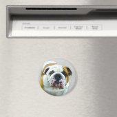 ブルドッグ絵画ズ – かわいいオリジナルドッグアート マグネット (インサイチュ (食洗機))
