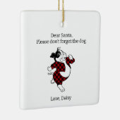 ブルドッグ親愛サンタ セラミックオーナメント (右)