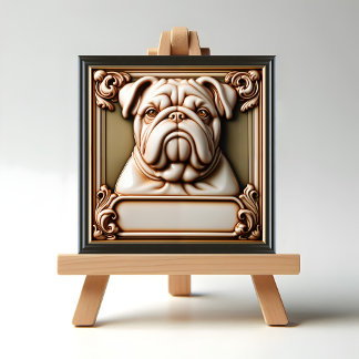 ブルドッグ記念碑 タイル