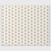 ブルドッグ誕生日 ラッピングペーパー (フラット)