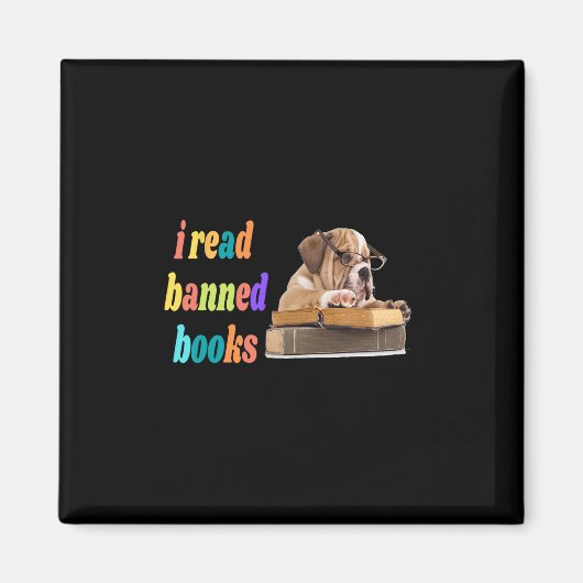 ブルドッグ読禁止 マグネット (正面)