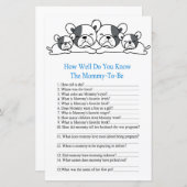 ブルドッグ赤ちゃんシャワーのゲームをどれだけ知っているか (正面/裏面)