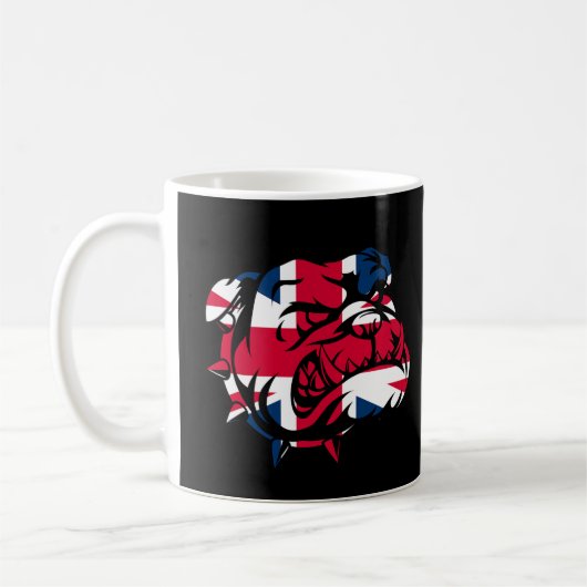 ブルドッグ連合ジャック国旗 コーヒーマグカップ (左)